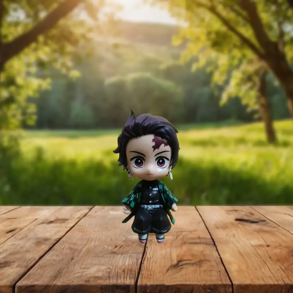 Mini Tanjiro Action Figure ( Sitting on a chair )