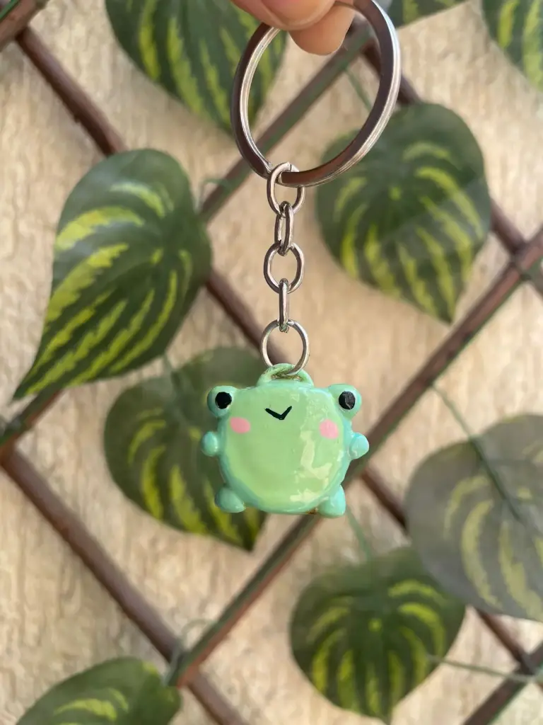 Cute Frog Magnet Keychain 