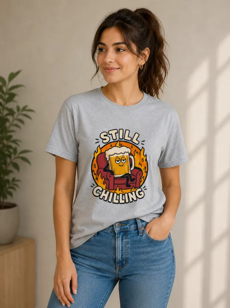 Still Chilling Grey T-shirt