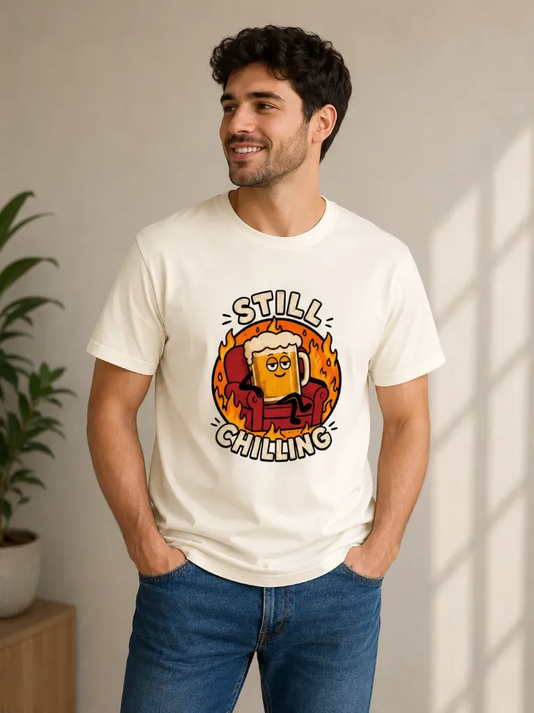 Still Chilling Off White T-shirt