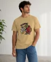 Running on 2% Beige T-shirt