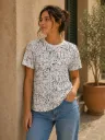 Island in the Sky White & Black Unisex Tshirt