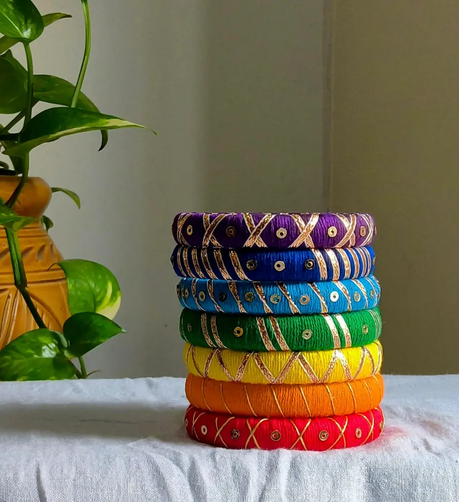 Rainbow bangles Set of 7
