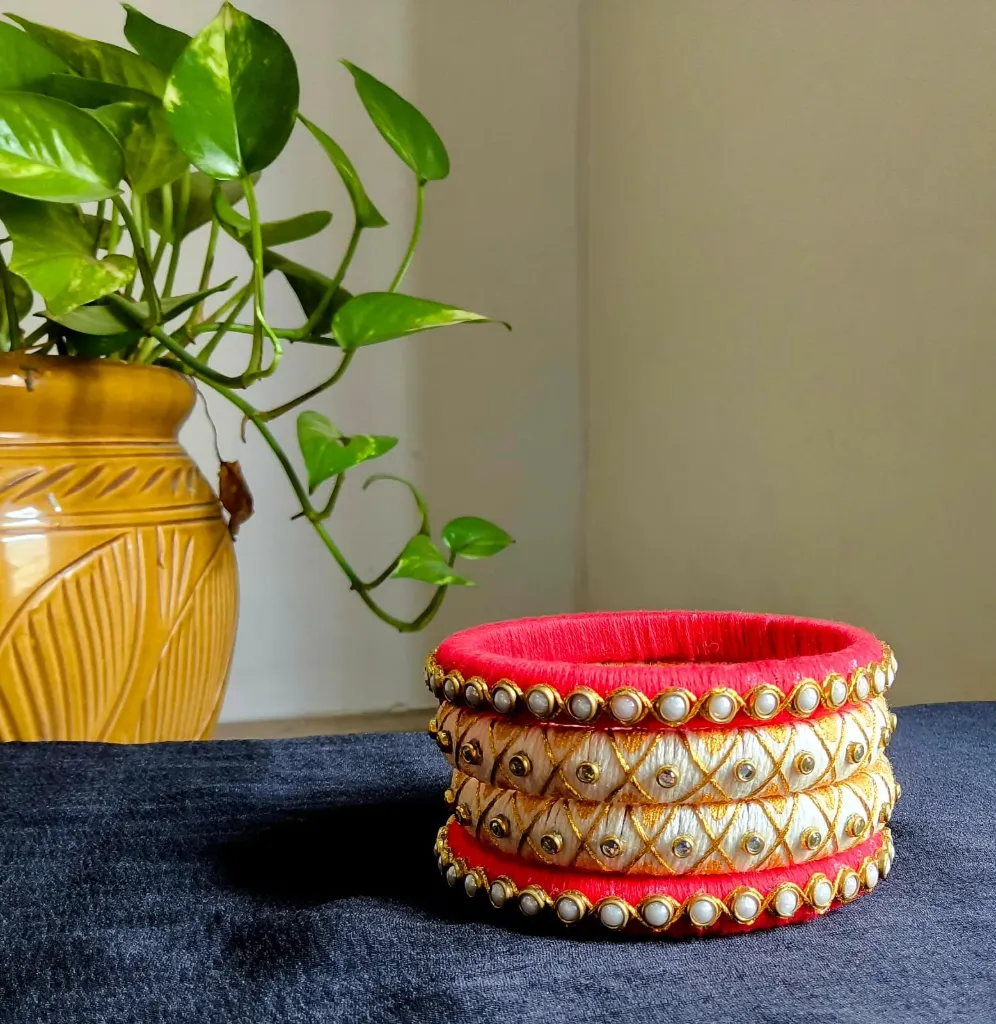 Set of 4 thread bangles  04