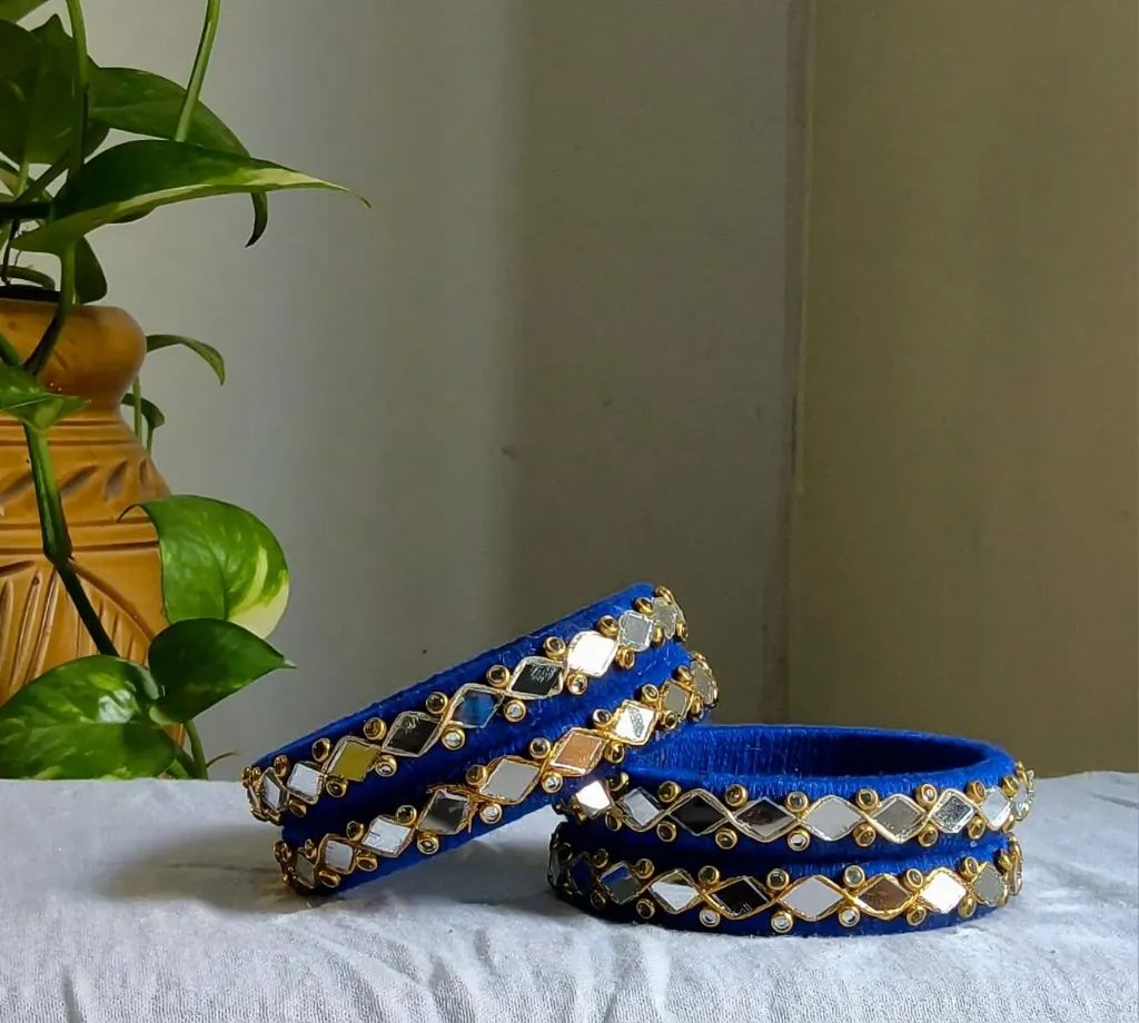 Set of 4 mirror bangles  01
