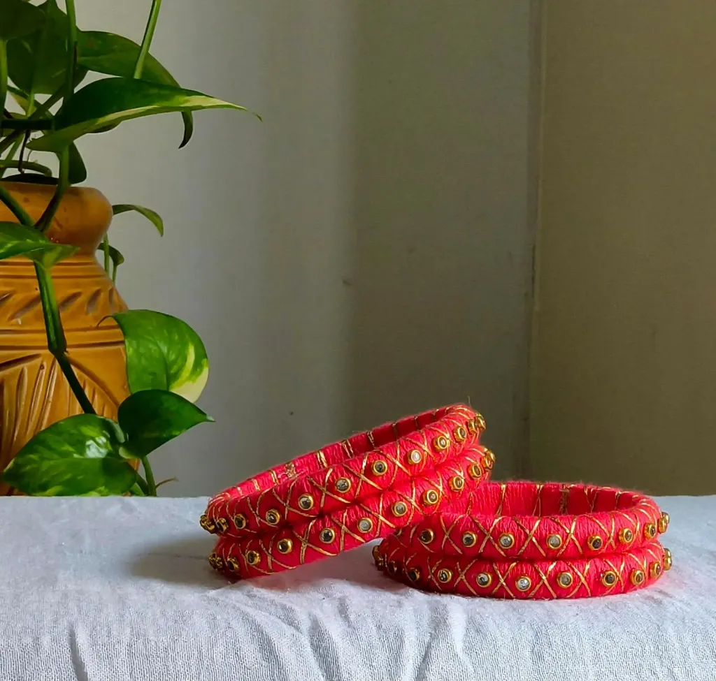 Set of 4 kundan bangles  02