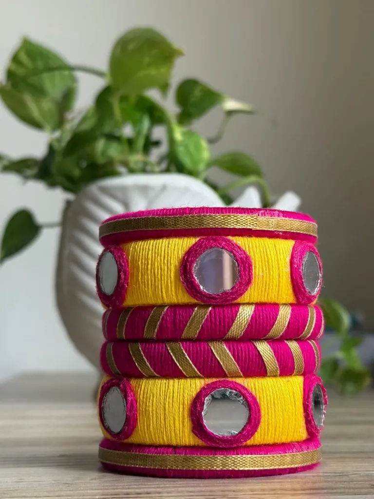 Set of 6 mirror bangles  02